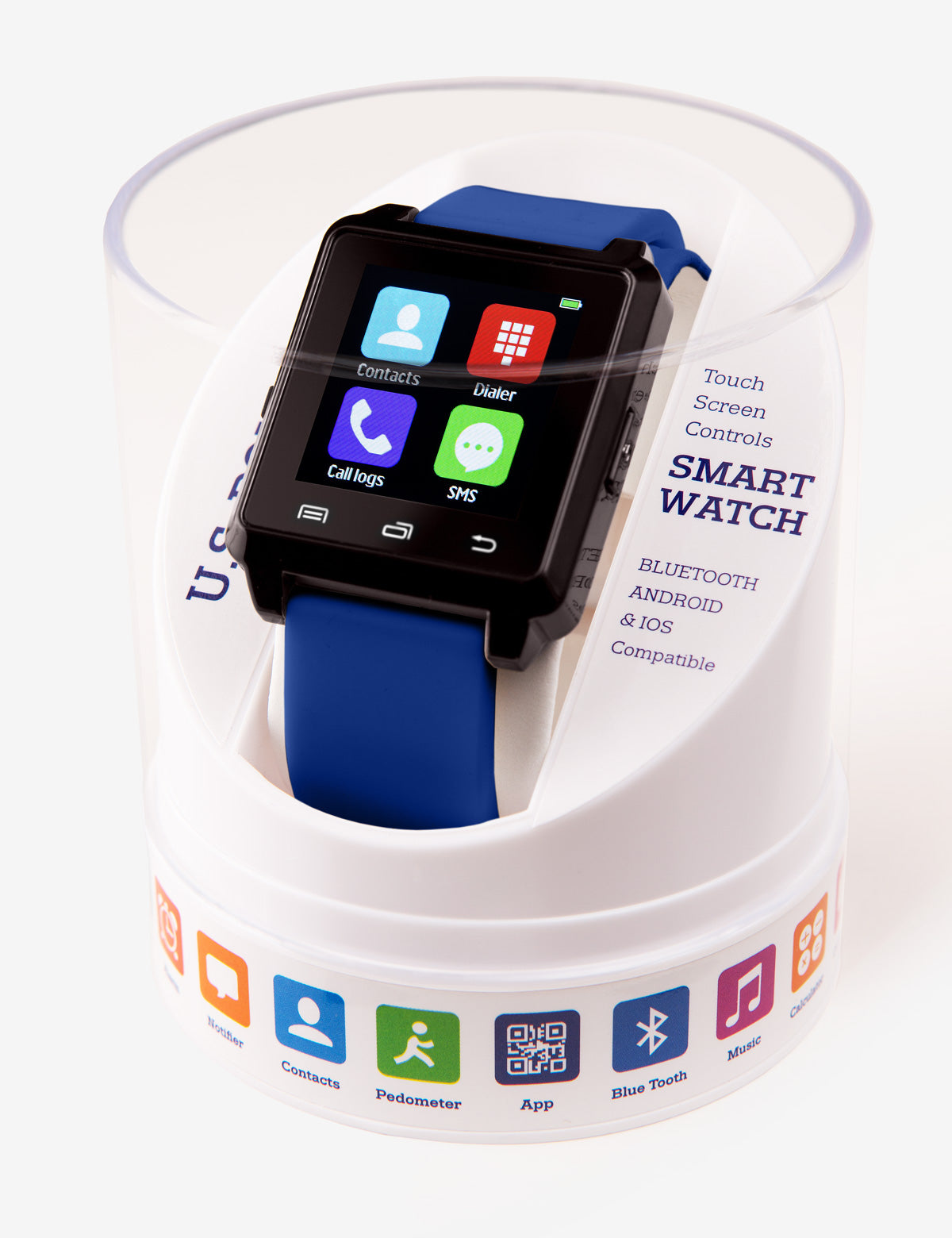 Bluetooth Smart Watch with Fitness Tracking & Call Alerts | USPA Blue Square