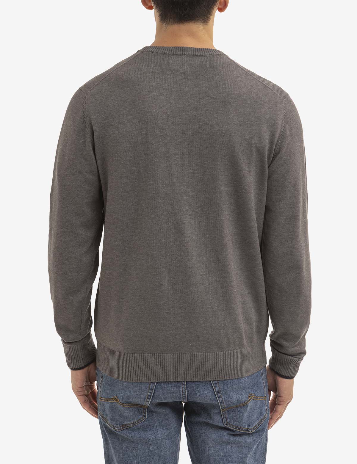 USPA Logo Crew Neck Sweater for Men | Classic Cotton Knit