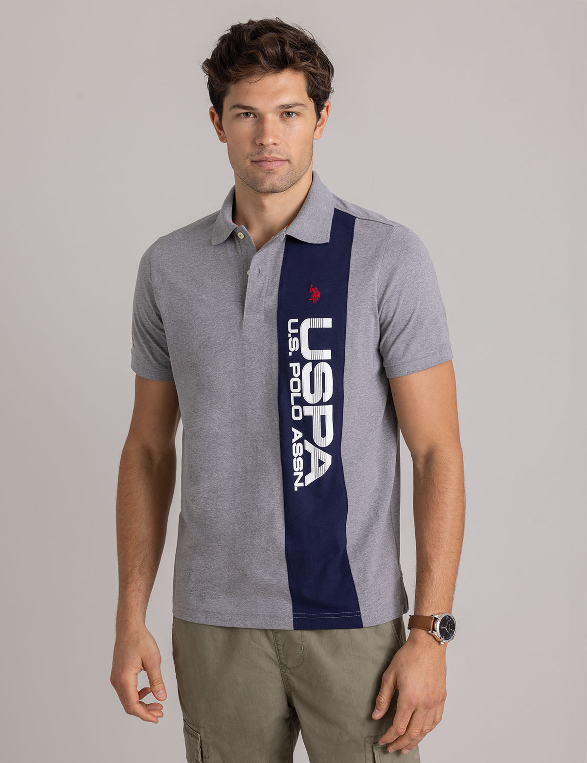 Color Block Polo Shirt for Men | USPA Jersey Style