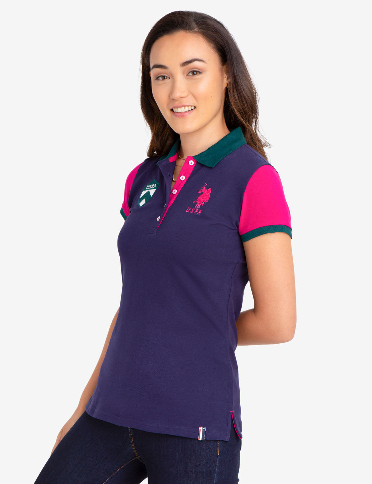 Colorblock Polo Shirt for Men | 100% Cotton USPA