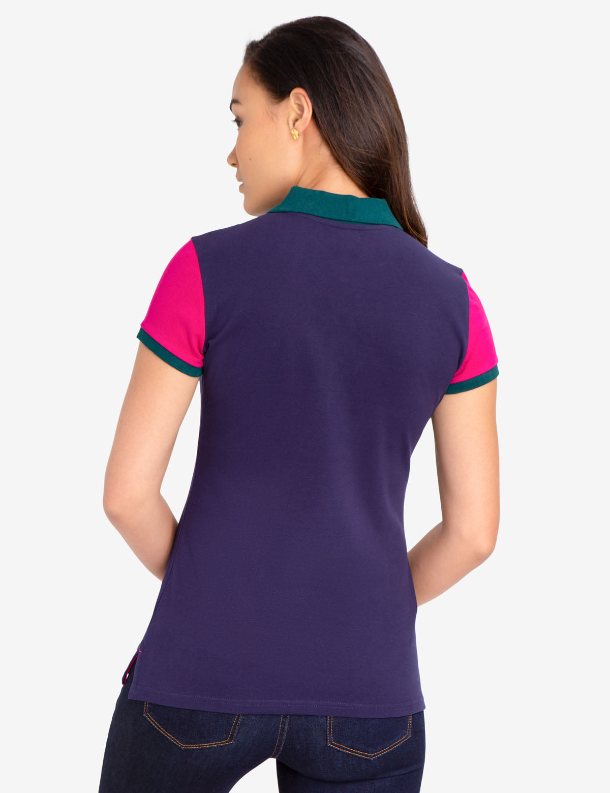 Colorblock Polo Shirt for Men | 100% Cotton USPA