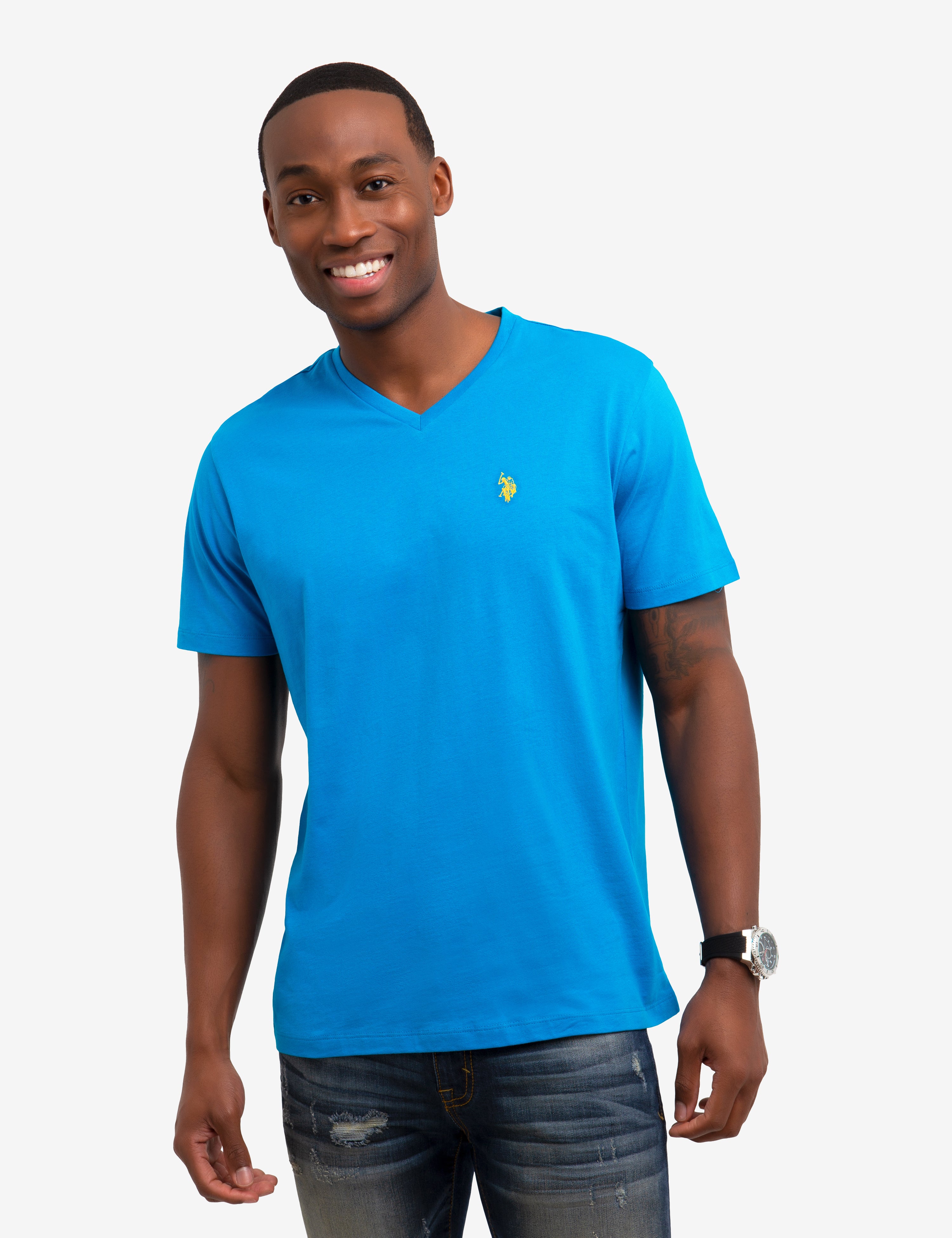 Classic V-Neck T-Shirt for Men & Women | Soft Cotton Tee