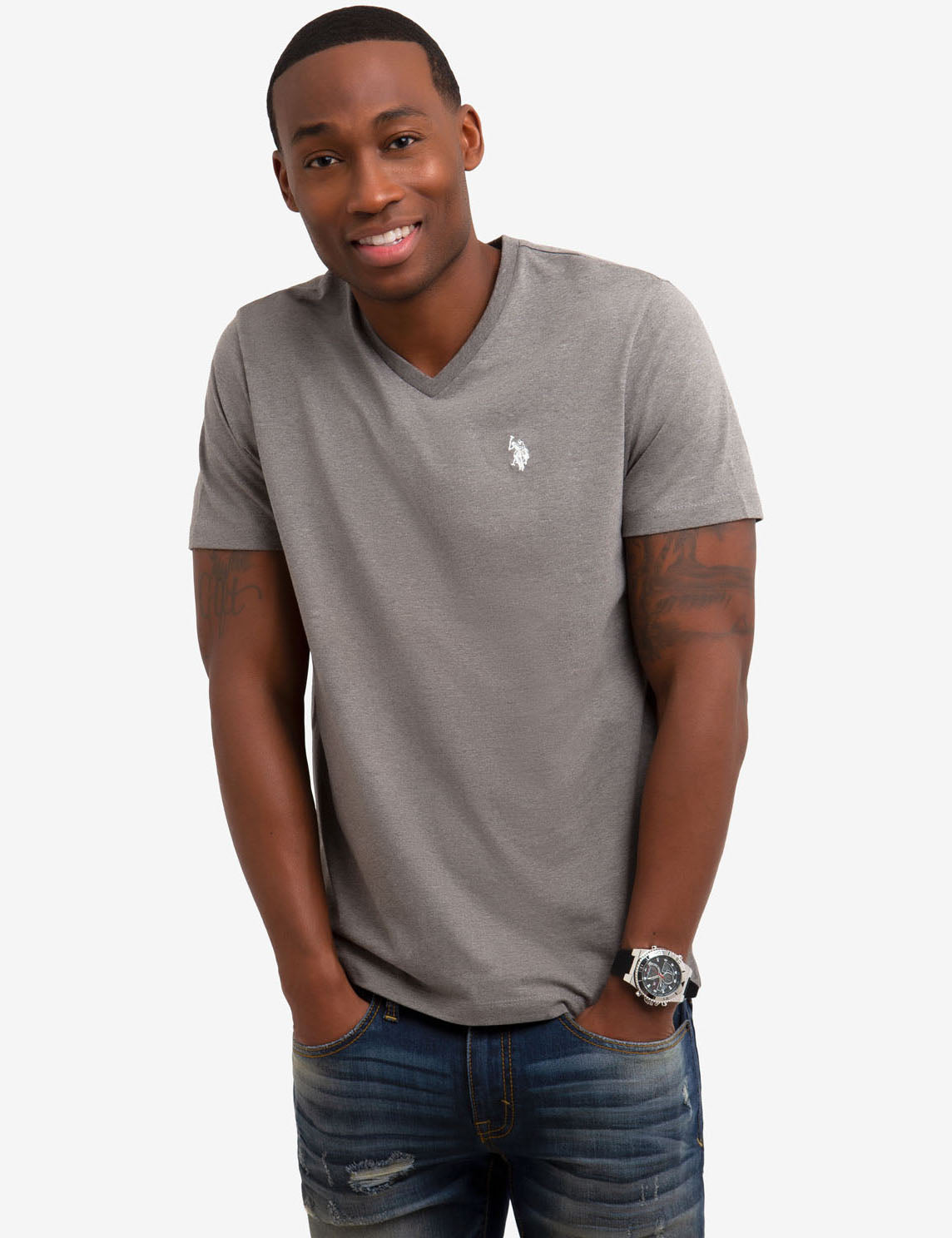 Classic V-Neck T-Shirt for Men & Women | Soft Cotton Tee
