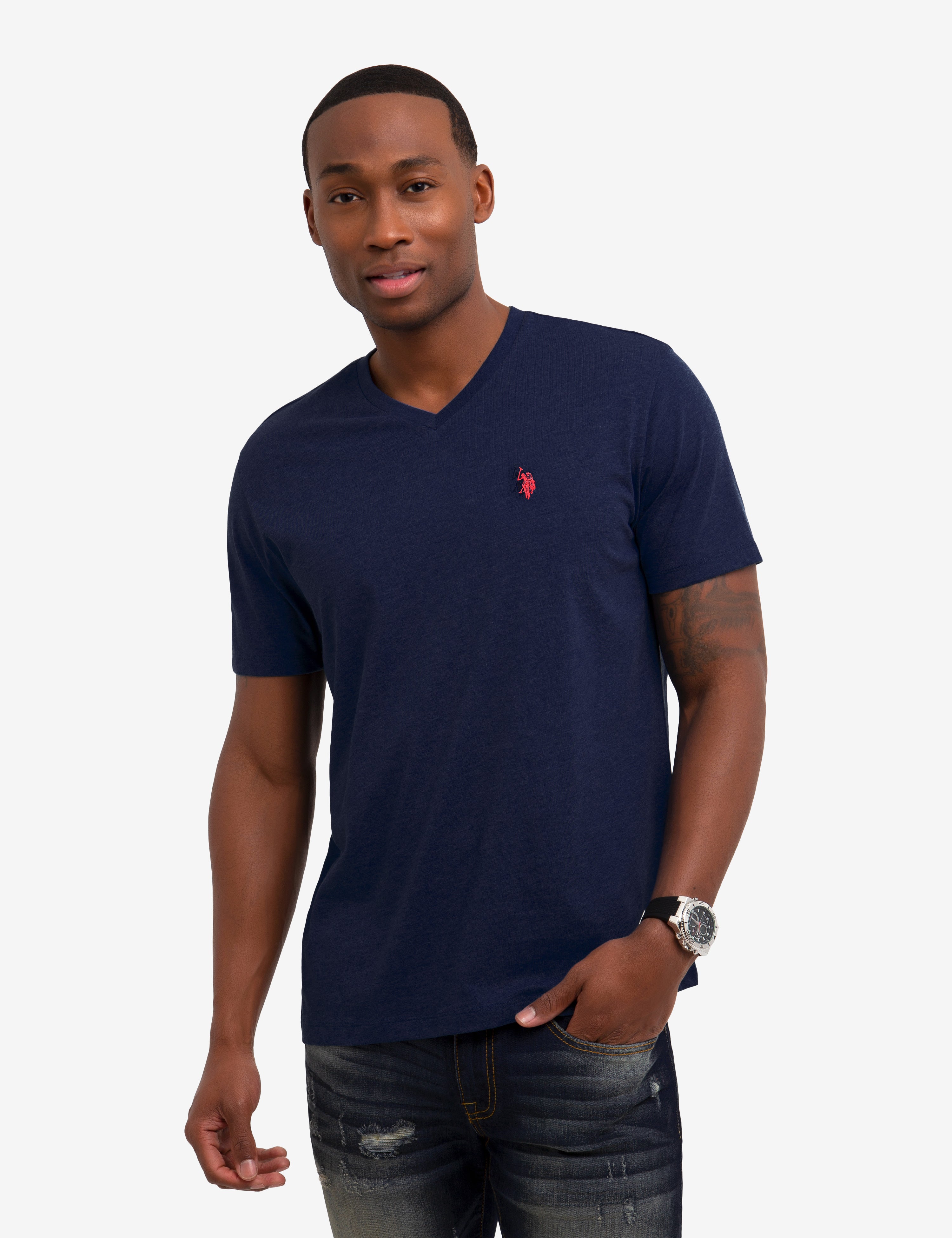 Classic V-Neck T-Shirt for Men & Women | Soft Cotton Tee