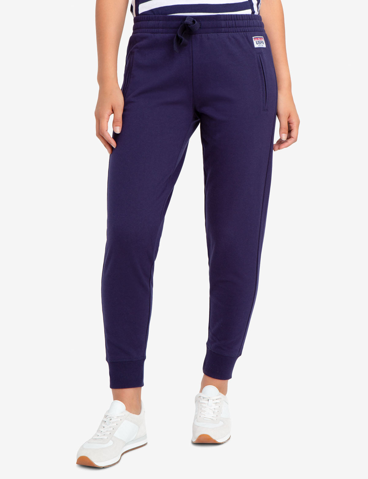 Men's Cotton Joggers with Elastic Waistband & Pockets | USPA Essential