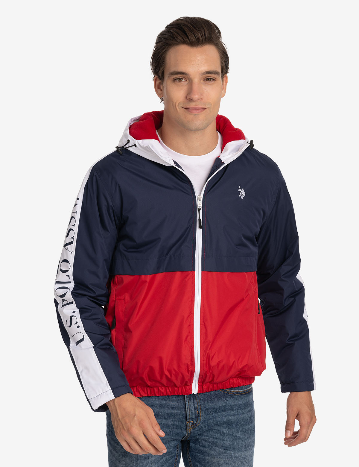 Fleece Lined Color Block Jacket for Men & Women | USPA