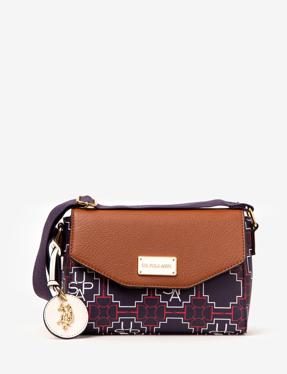 Geometric Print Crossbody Bag for Women | USPA