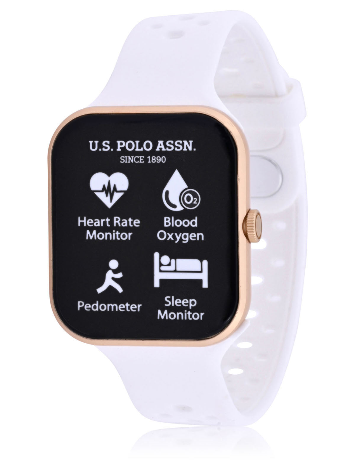 Gold-Tone White Smartwatch | USPA