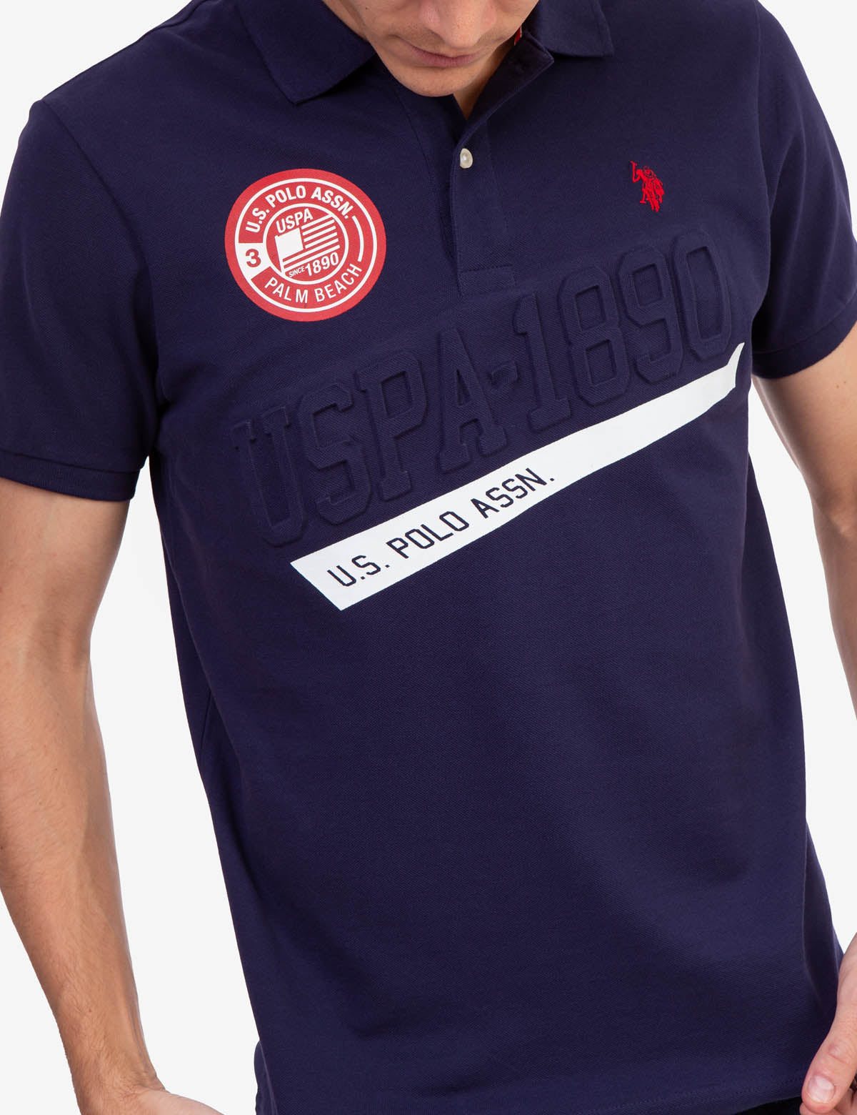 Men's Graphic Pique Polo Shirt | USPA