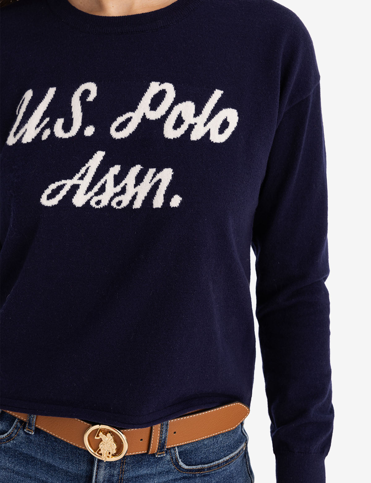 Intarsia Knit Sweater for Men & Women | USPA