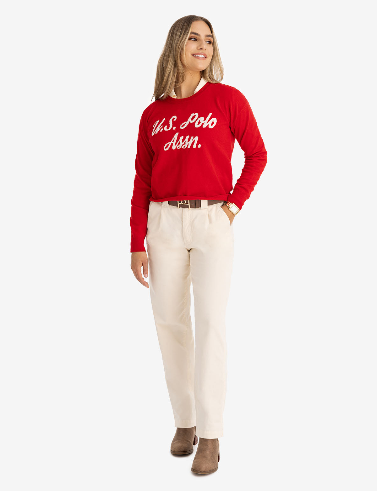 Intarsia Knit Sweater for Men & Women | USPA