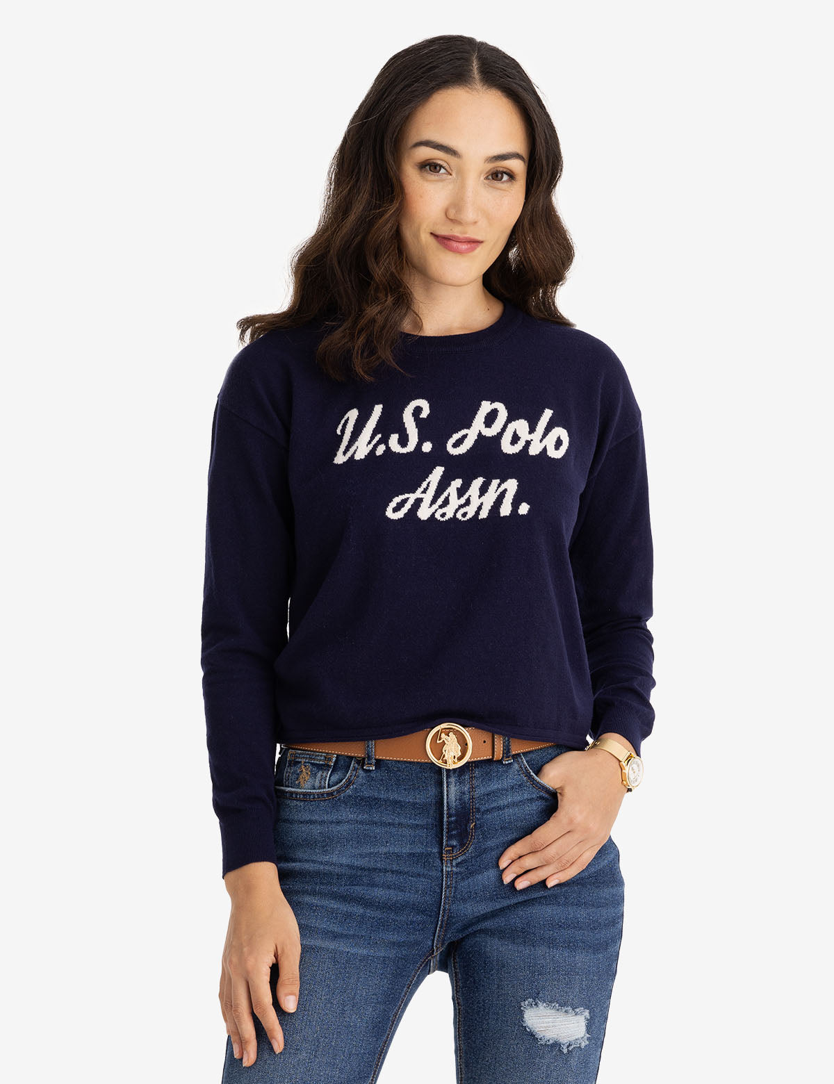 Intarsia Knit Sweater for Men & Women | USPA