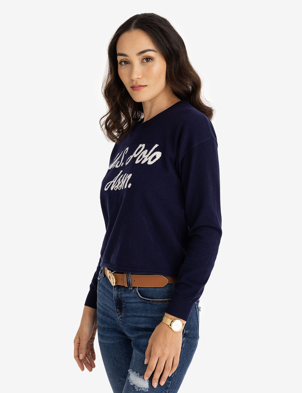 Intarsia Knit Sweater for Men & Women | USPA