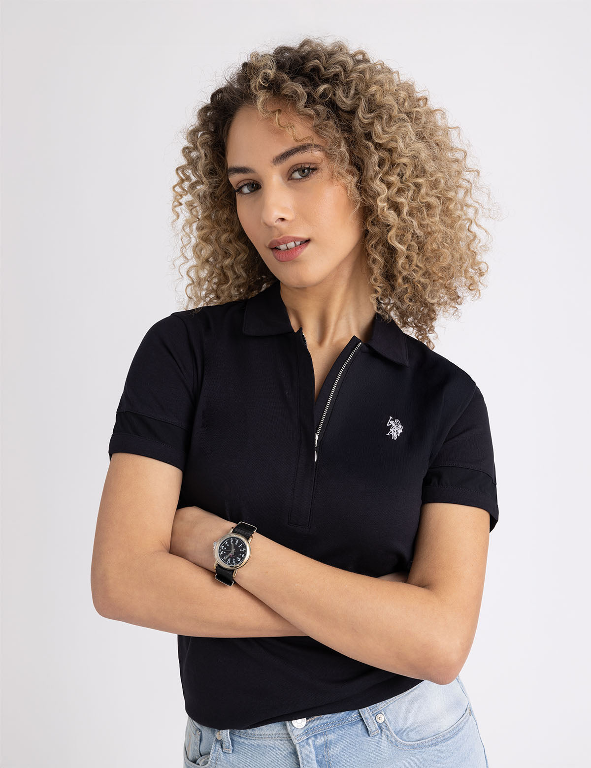 Black Nylon Strap Watch for Kids | USPA Junior