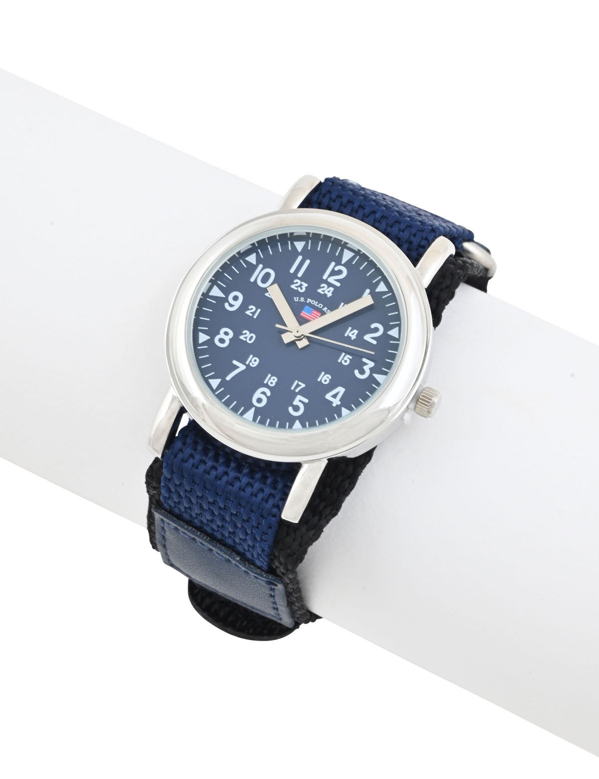 USPA Junior Navy Nylon Strap Watch for Kids | Adjustable 4.25 to 6.75 Inches
