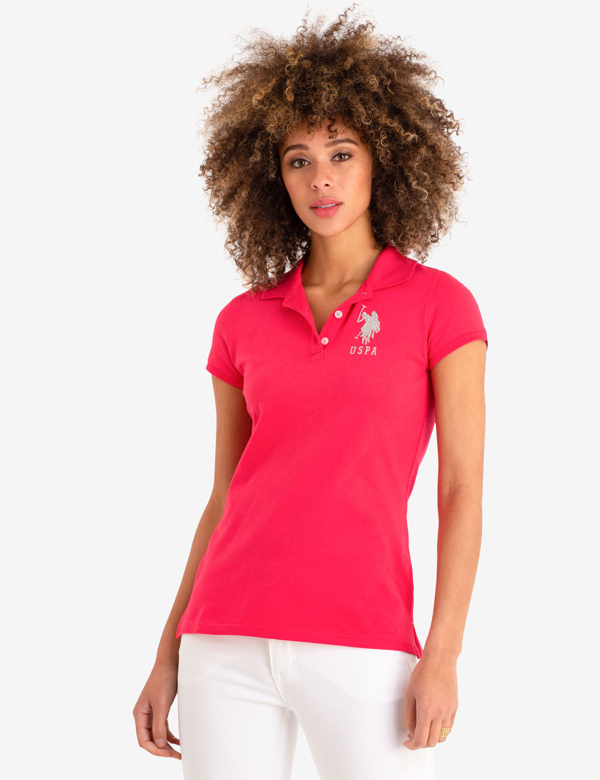 Metallic Print Polo Shirt for Men | USPA