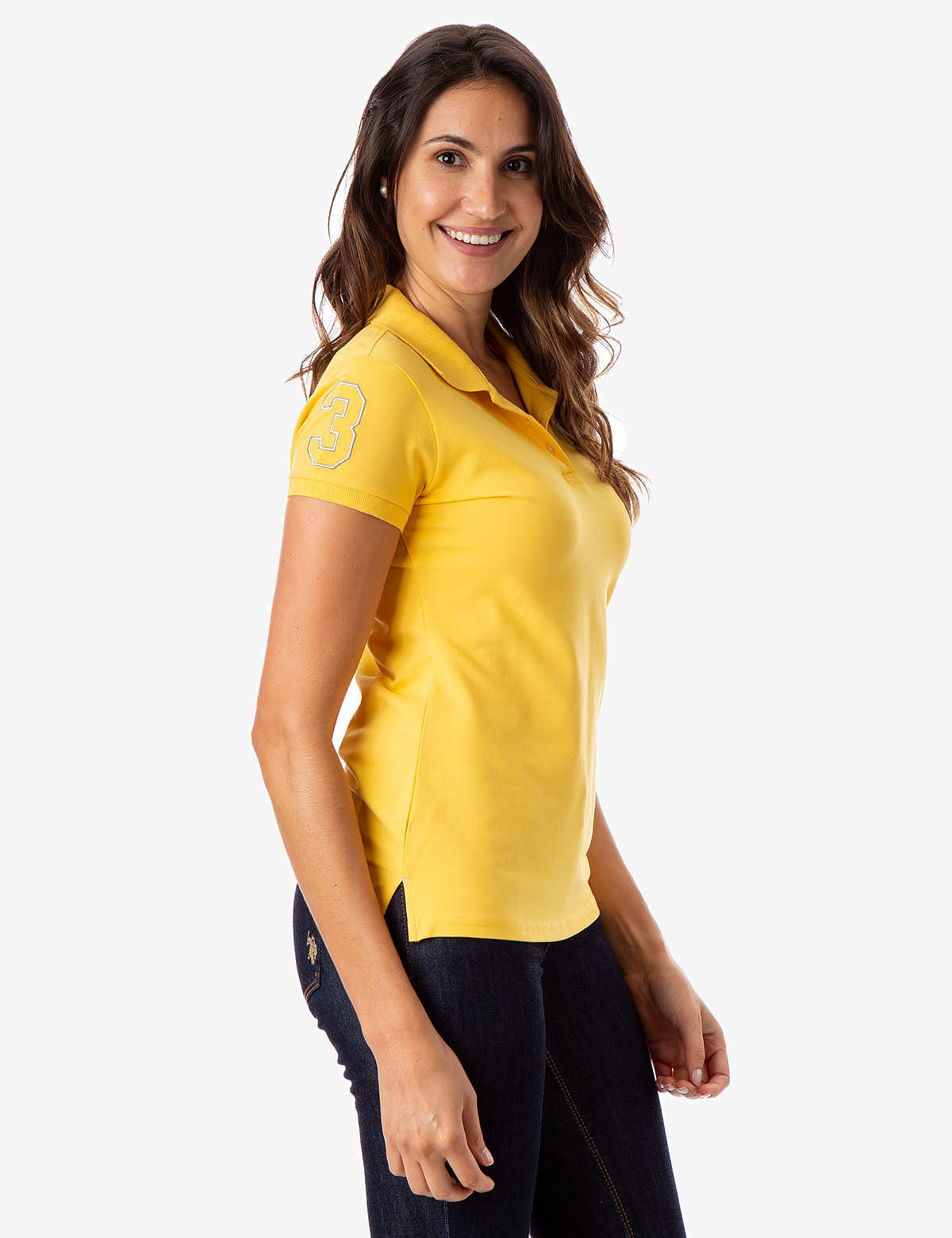Metallic Print Polo Shirt for Men | USPA