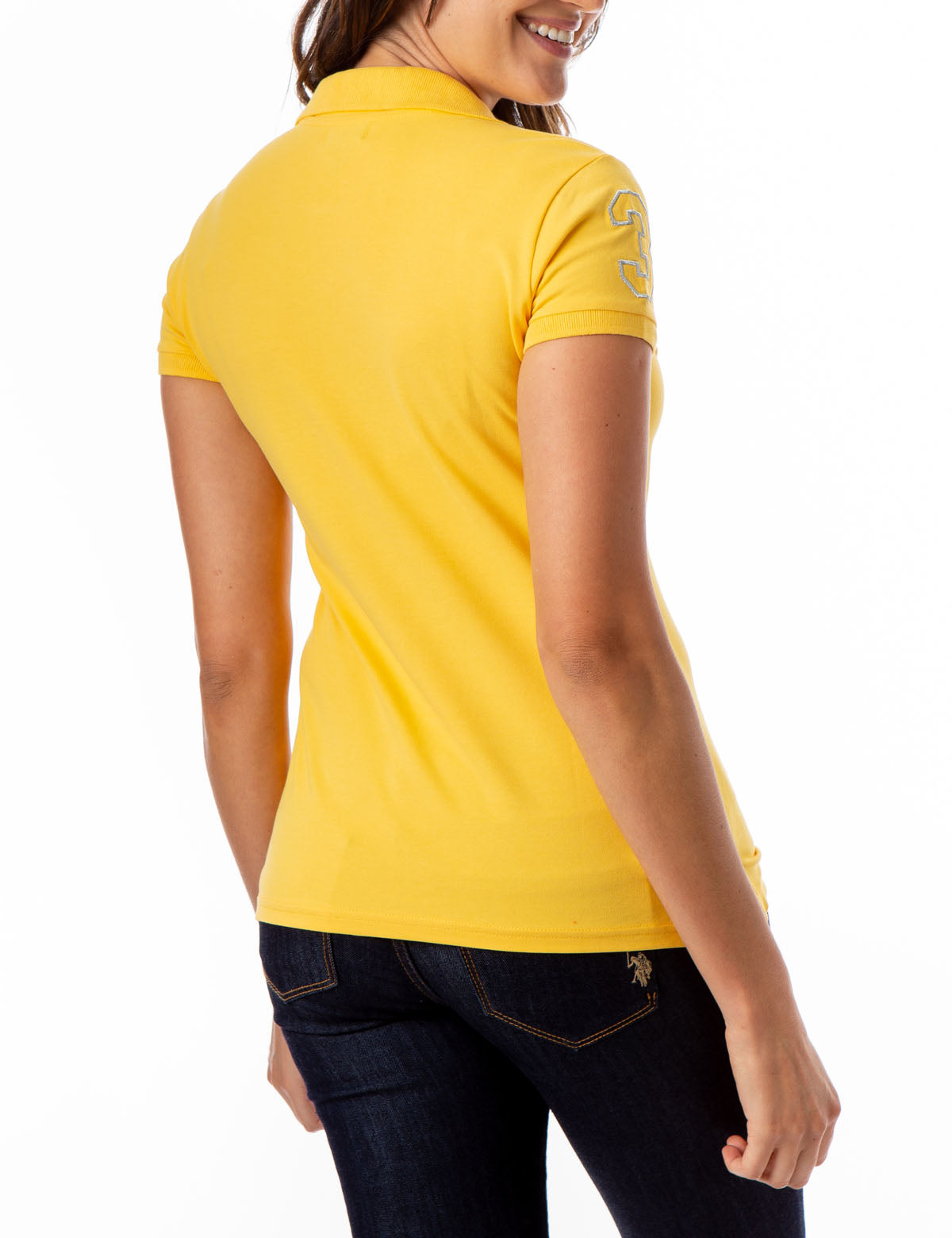Metallic Print Polo Shirt for Men | USPA
