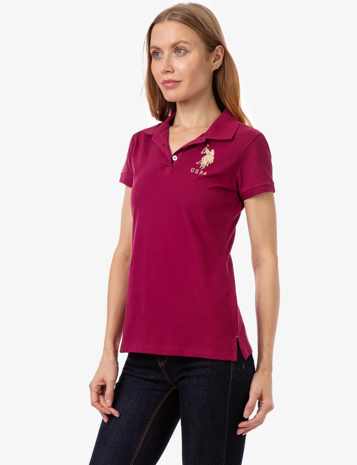 Metallic Print Polo Shirt for Men | USPA