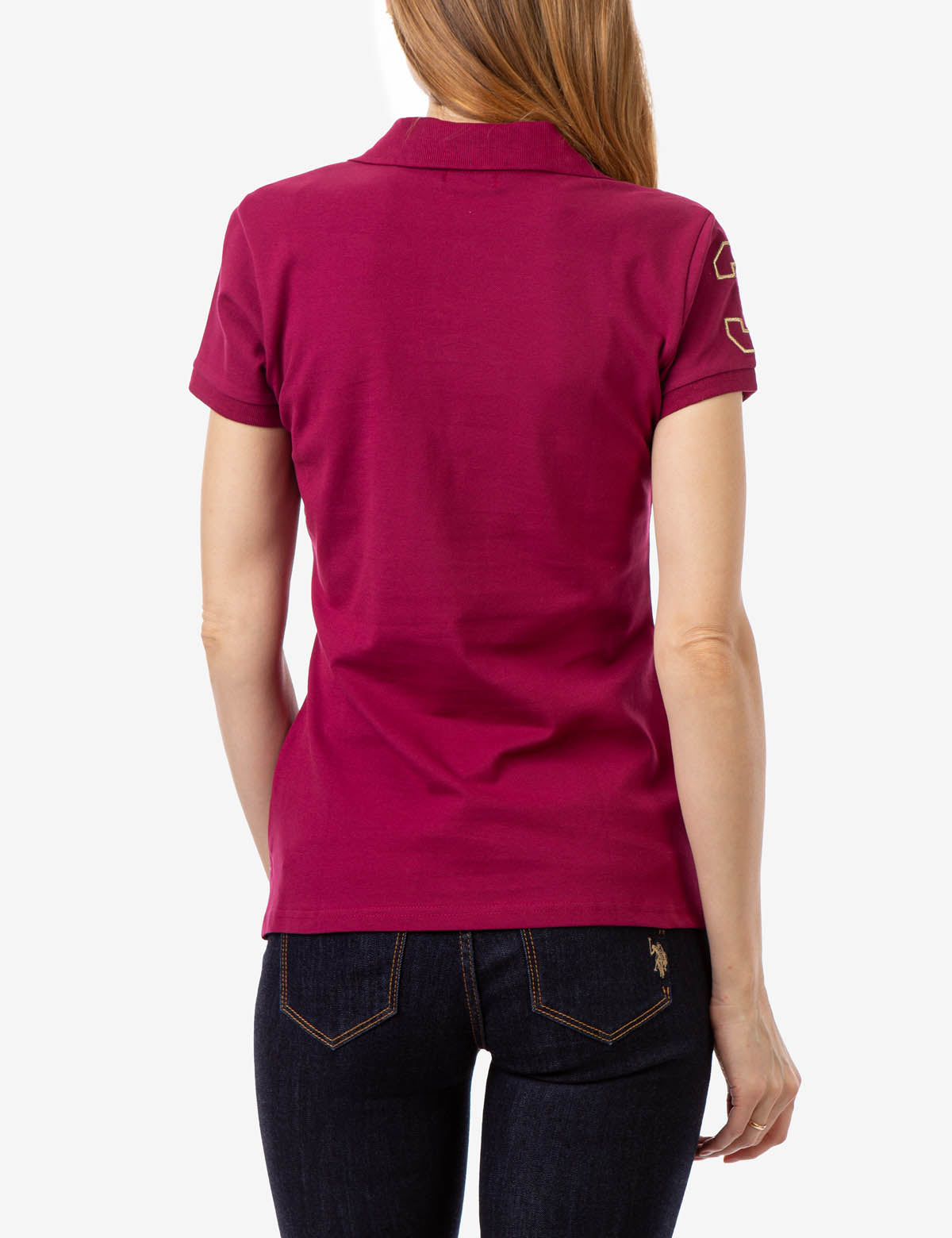Metallic Print Polo Shirt for Men | USPA