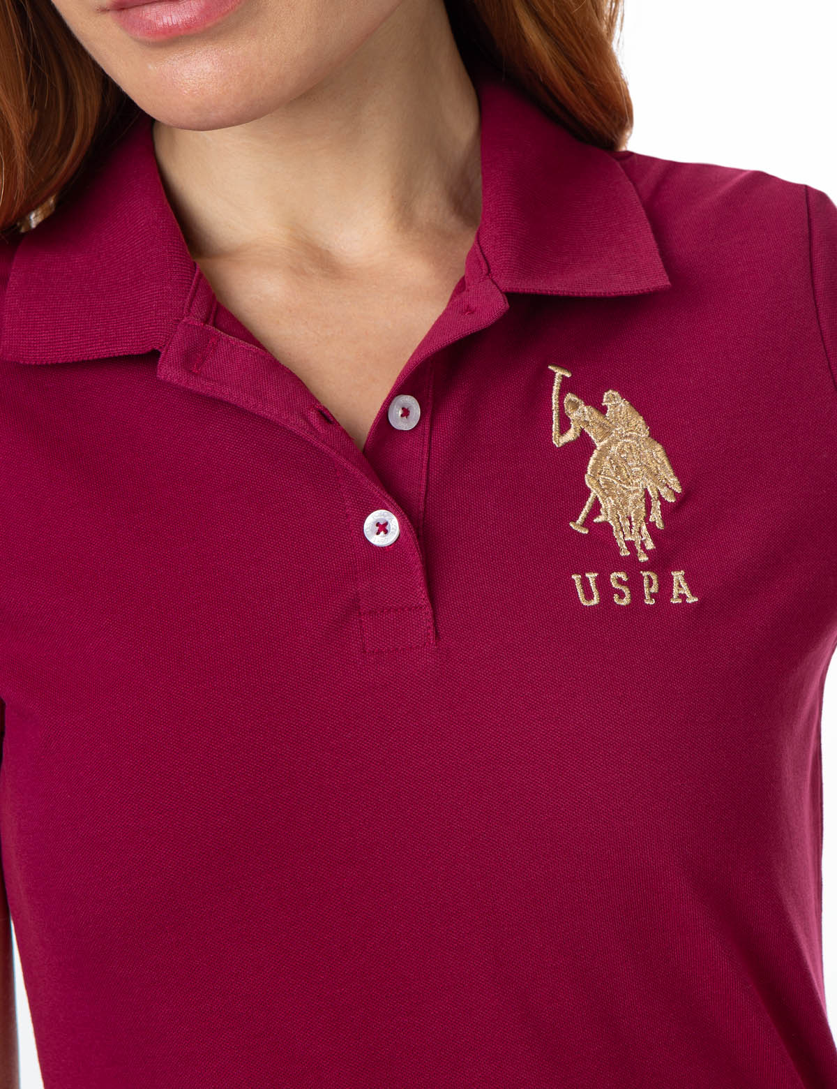 Metallic Print Polo Shirt for Men | USPA