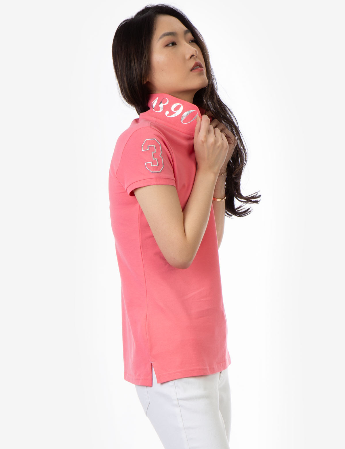 Metallic Print Polo Shirt for Men | USPA
