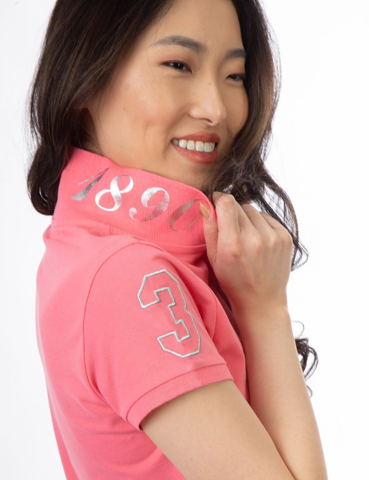Metallic Print Polo Shirt for Men | USPA