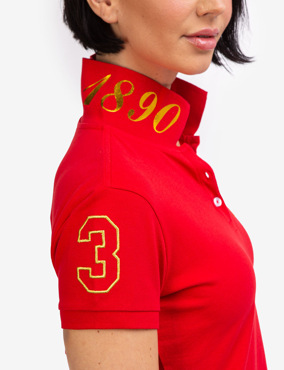 Metallic Print Polo Shirt for Men | USPA