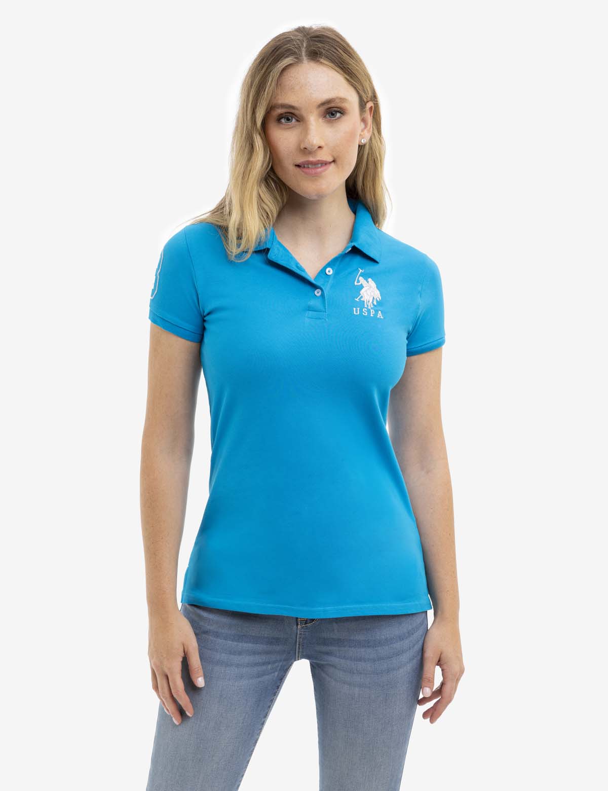 Metallic Print Polo Shirt for Men | USPA
