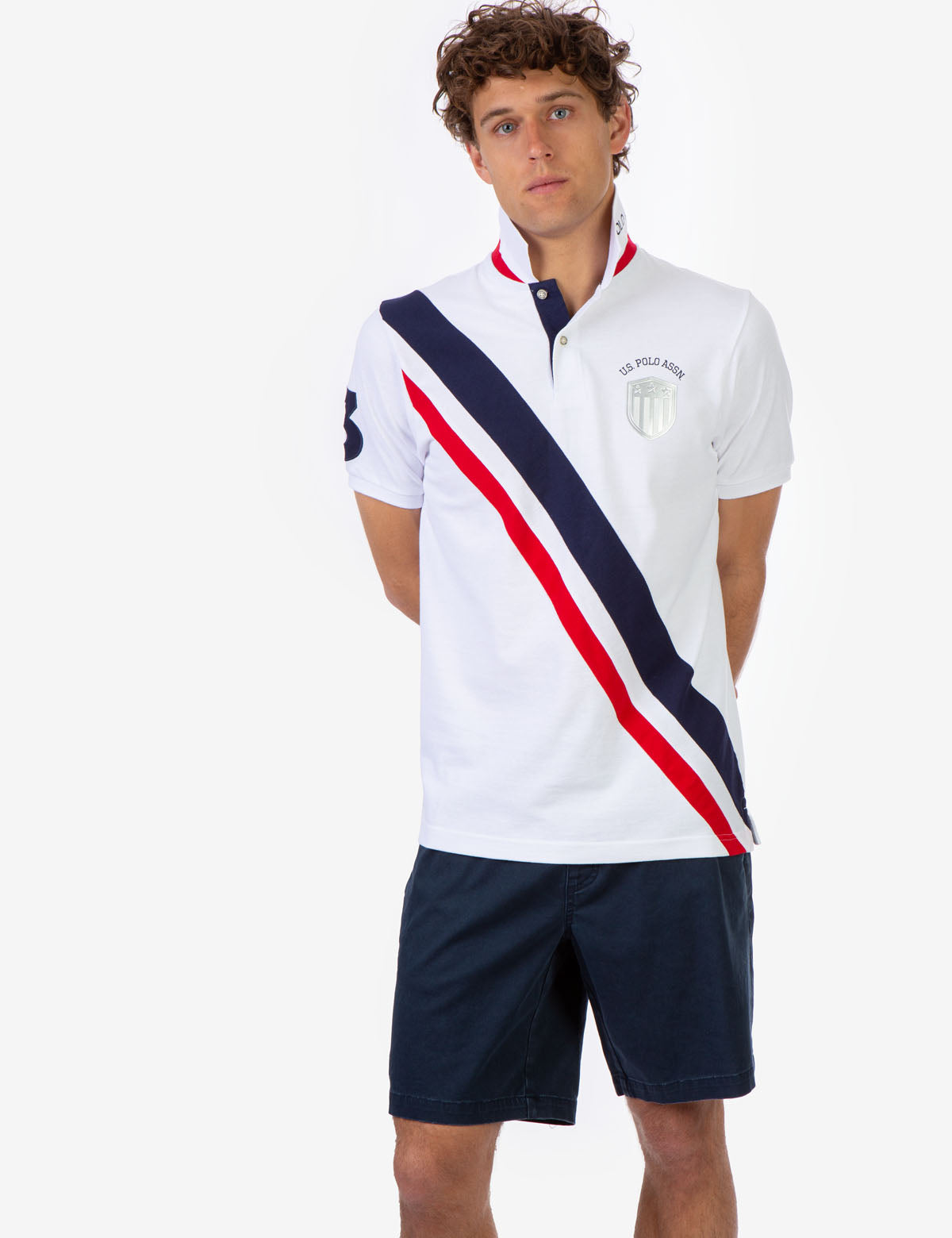 Men's Pique Polo Shirt with Contrast Placket & Rib Cuffs | USPA