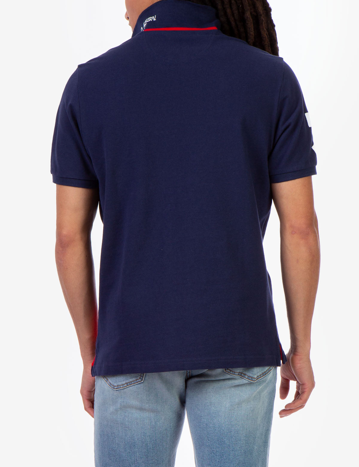 Men's Pique Polo Shirt with Contrast Placket & Rib Cuffs | USPA