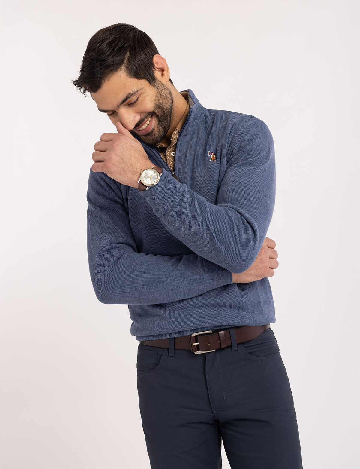 1/4 Zip Mock Neck Pullover | Flatback Design