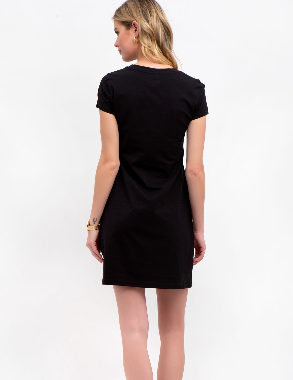 USPA Cotton V-Neck Sneaker Dress with Embroidered Logo | Short Sleeves