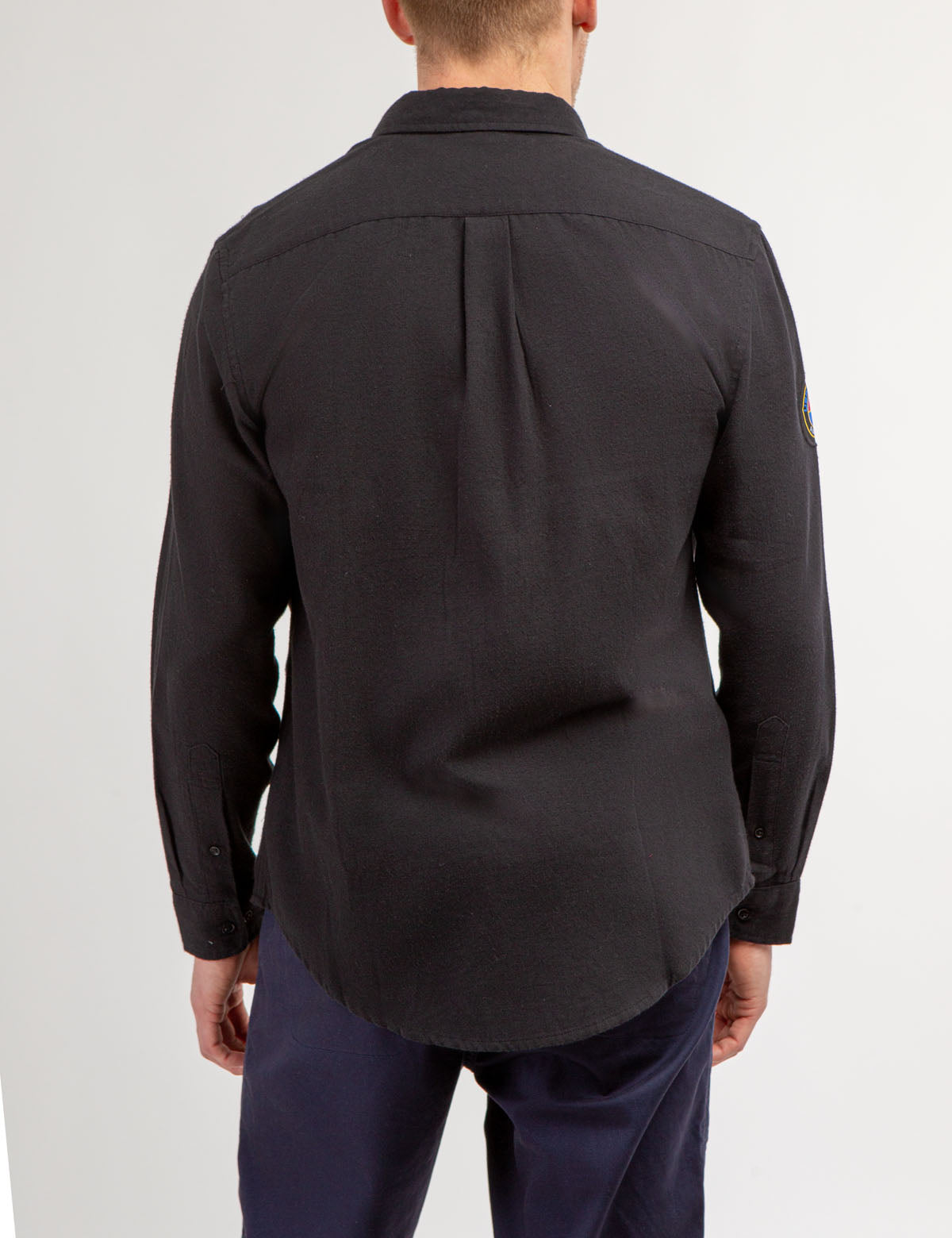 Peached Twill Long Sleeve Shirt with Collar & Patch Pockets | USPA Sport