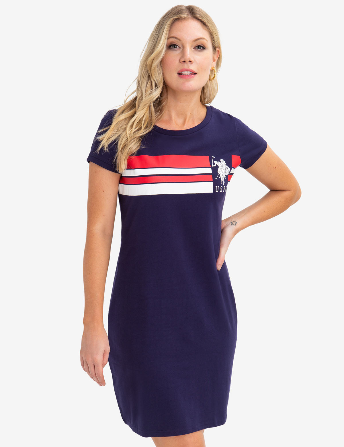 USPA T-Shirt Dress for Women | Machine Washable & Imported