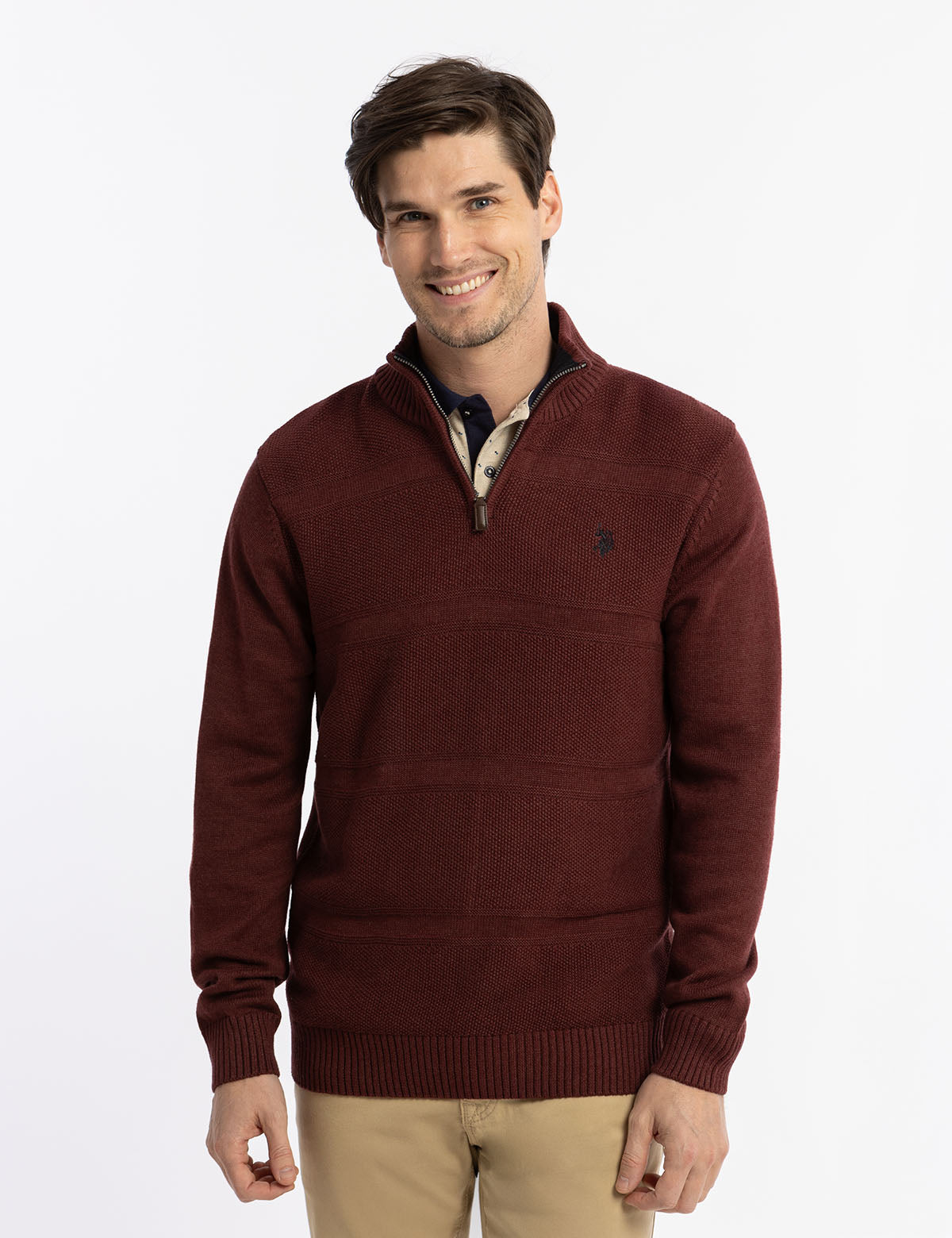 Textured 1/4 Zip Sweater for Men & Women | Cozy Casual Wear