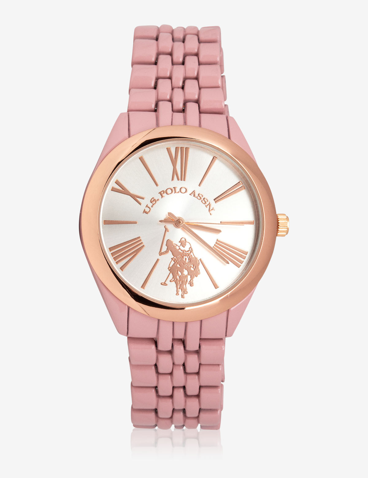 Women's Pink & Rose Gold Watch with Adjustable Strap | USPA
