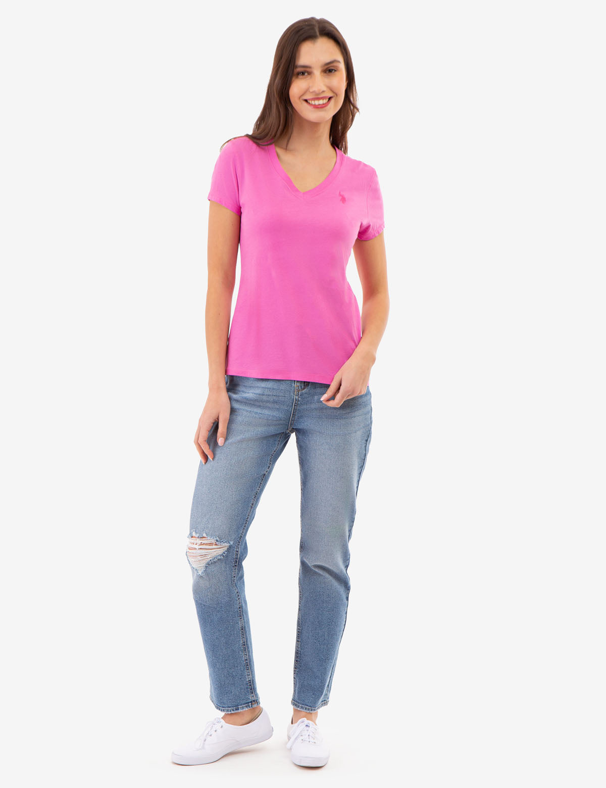 Classic V-Neck T-Shirt for Layering & Everyday Wear | Multiple Colors