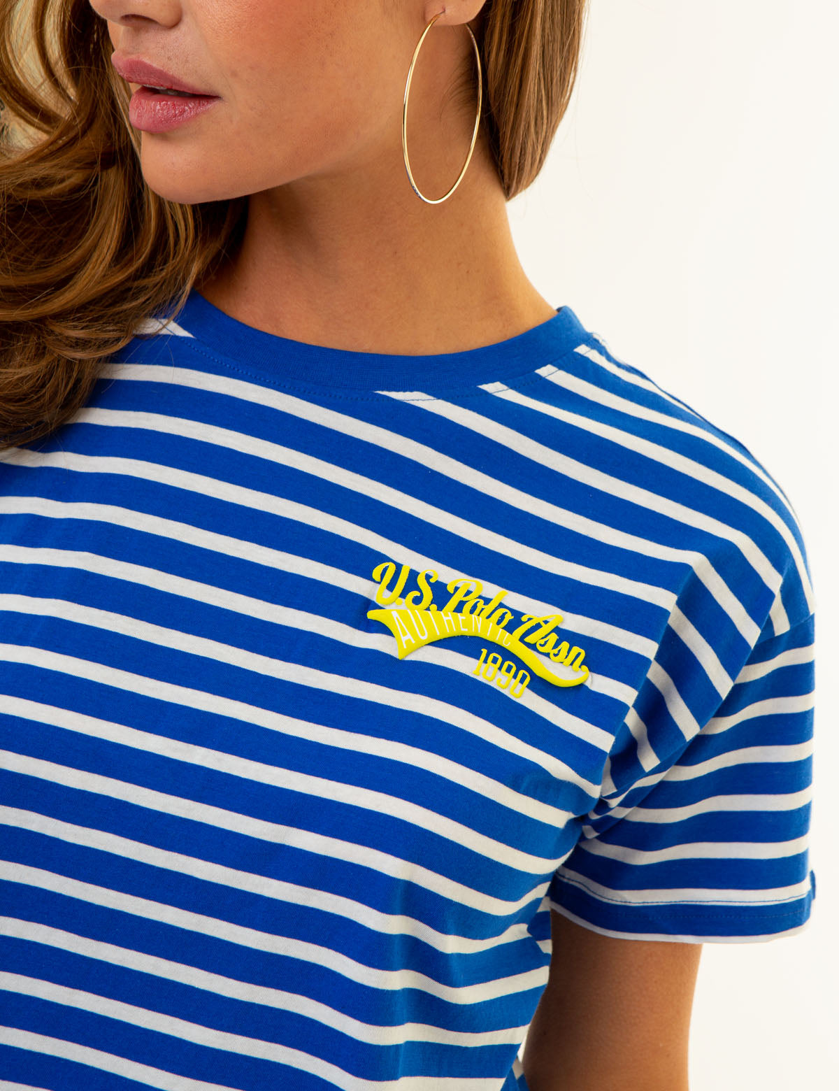 Varsity Dual Stripe Ringer T-Shirt for Men & Women | Casual Crewneck Tee