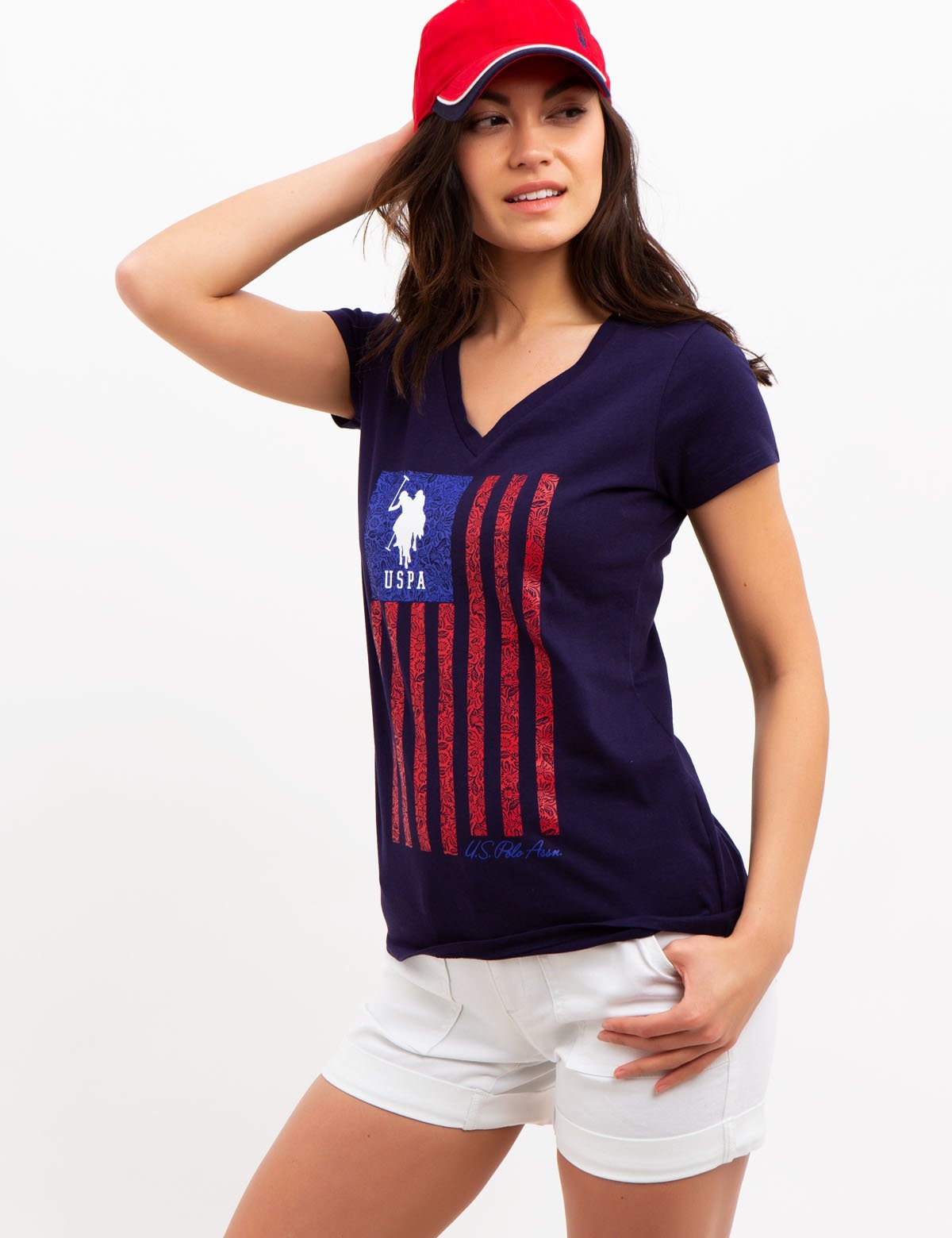 Vertical Flag Graphic Tee | Stylish Patriotic T-Shirt