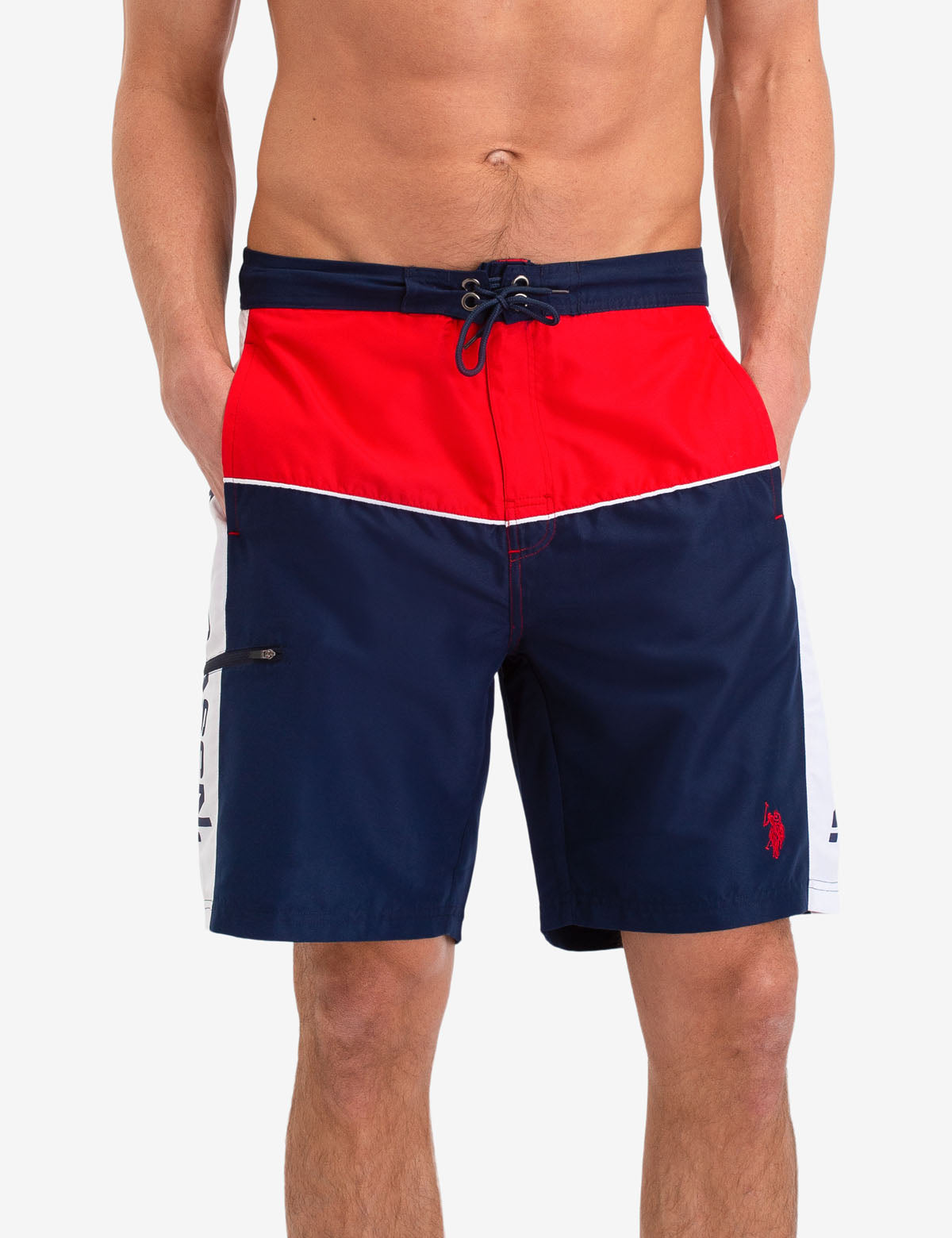 Men's Swim Trunks with Drawstring Waist & Side Pockets | U.S. Polo Assn.