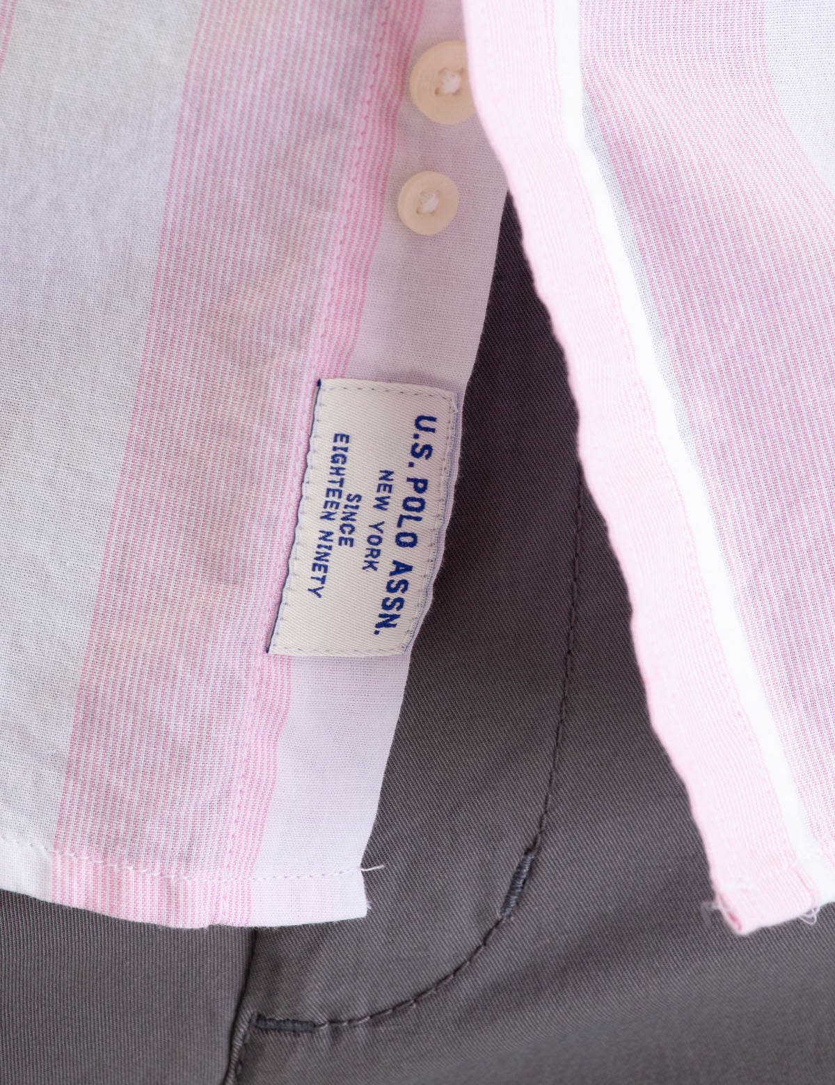 Retro Stripe Short Sleeve Shirt | Button-Up Cotton Casual Wear
