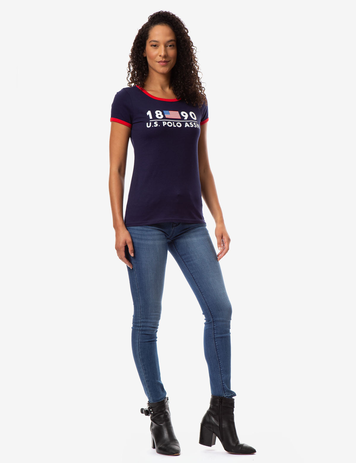 1890 Flag Graphic T-Shirt with Contrast Trim | U.S. Polo Assn.