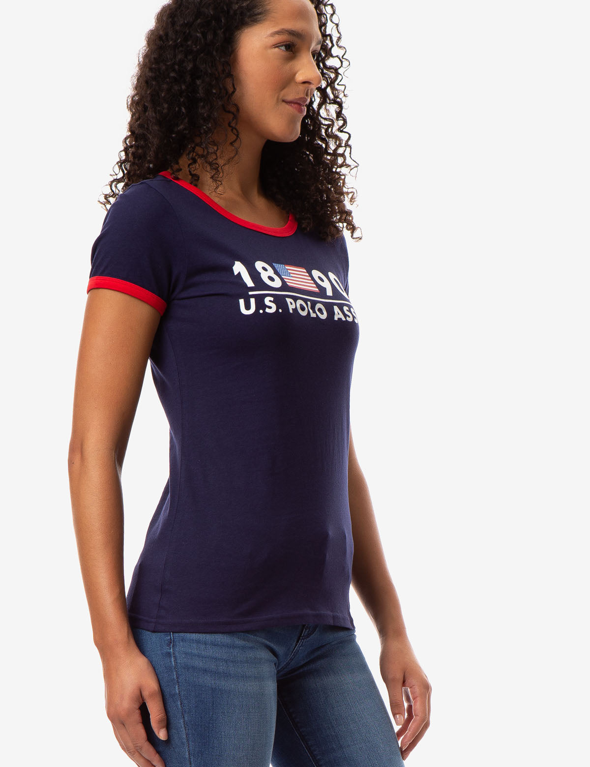 1890 Flag Graphic T-Shirt with Contrast Trim | U.S. Polo Assn.