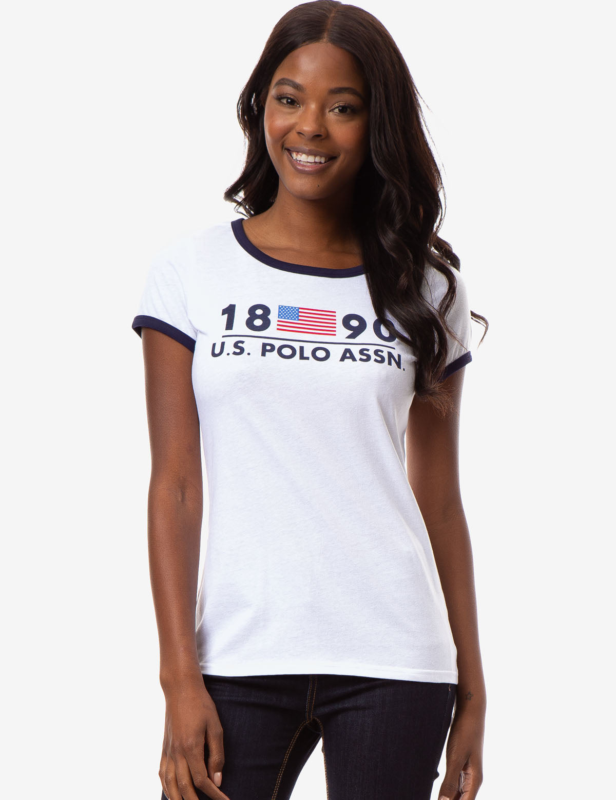 1890 Flag Graphic T-Shirt with Contrast Trim | U.S. Polo Assn.