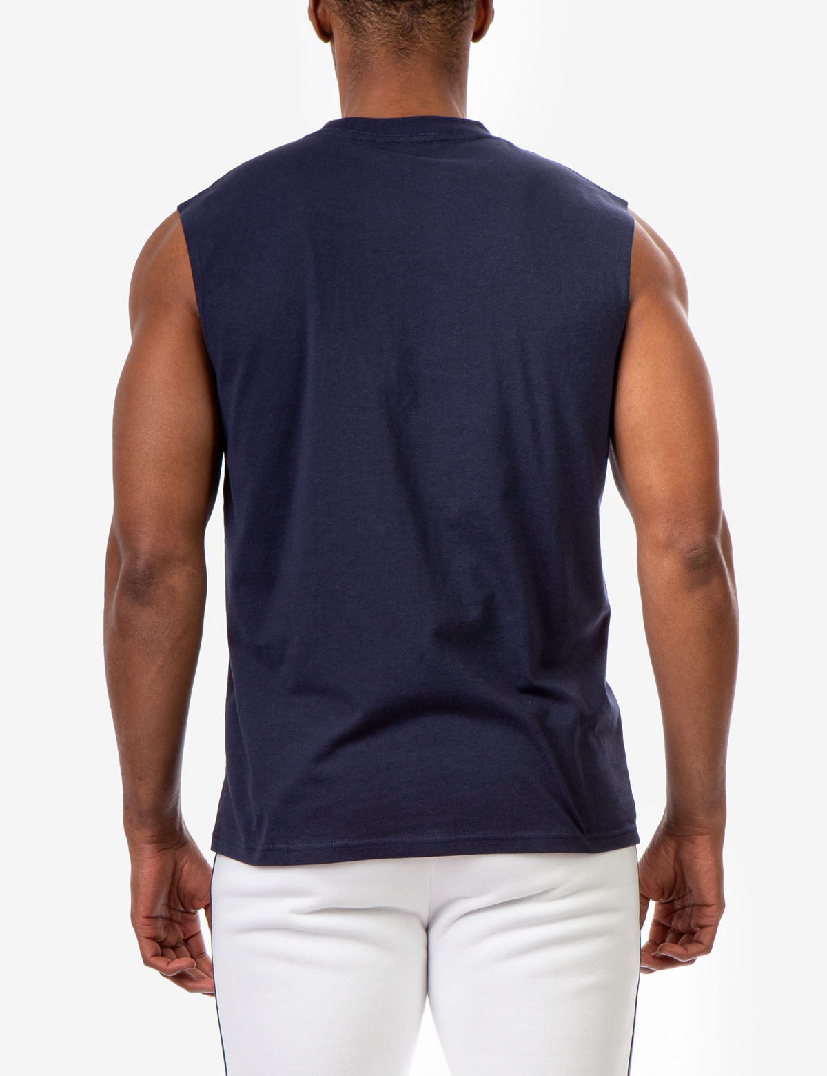 Muscle Tank with U.S. POLO ASSN. Lettering | Sleeveless Crew Neck