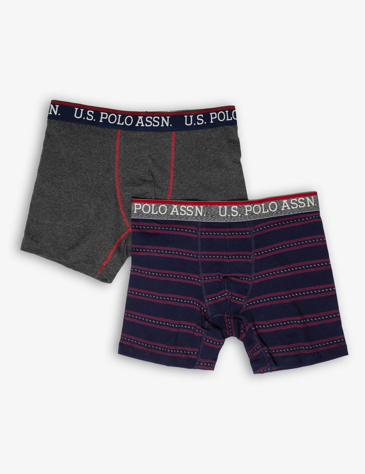 Men's Cotton Boxer Briefs 2-Pack with Elastic Waistband | U.S. Polo Assn.