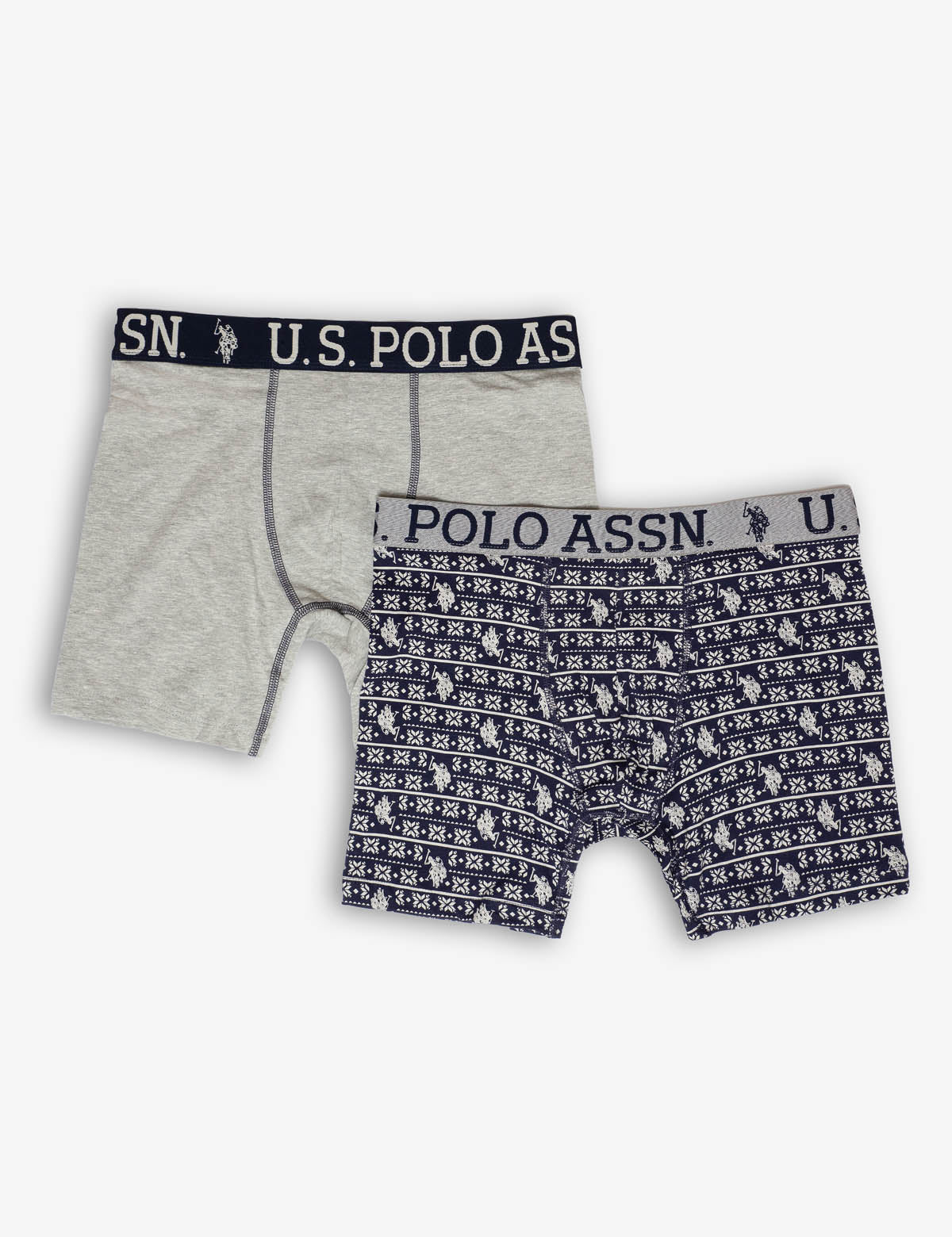 Men's Cotton Boxer Briefs 2-Pack with Elastic Waistband | U.S. Polo Assn.