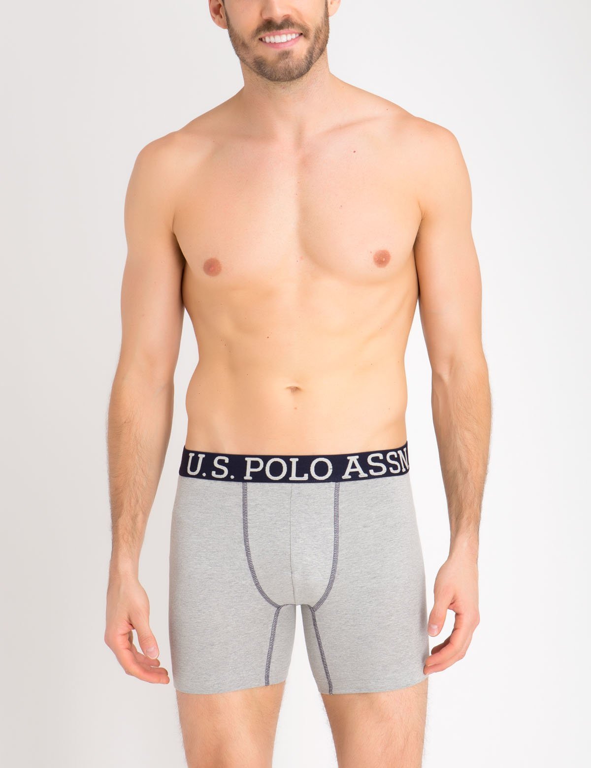 Men's Cotton Boxer Briefs 2-Pack with Elastic Waistband | U.S. Polo Assn.