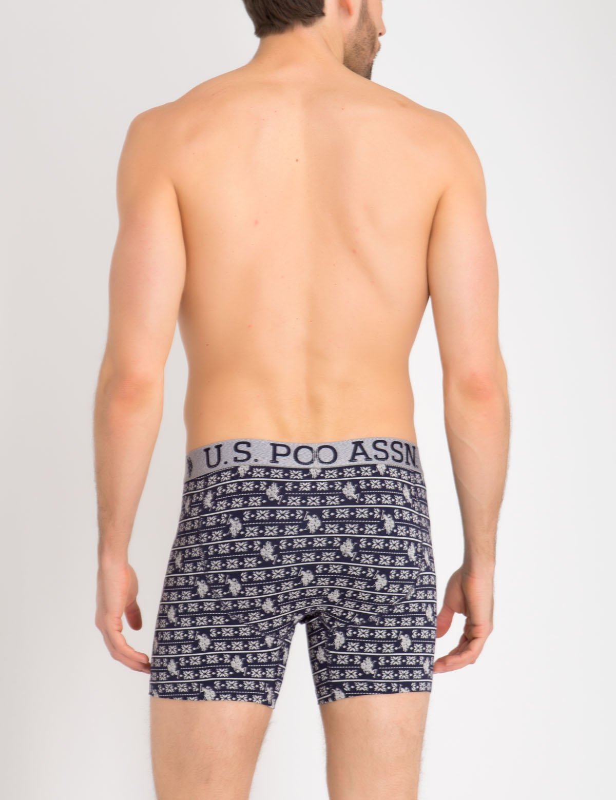 Men's Cotton Boxer Briefs 2-Pack with Elastic Waistband | U.S. Polo Assn.